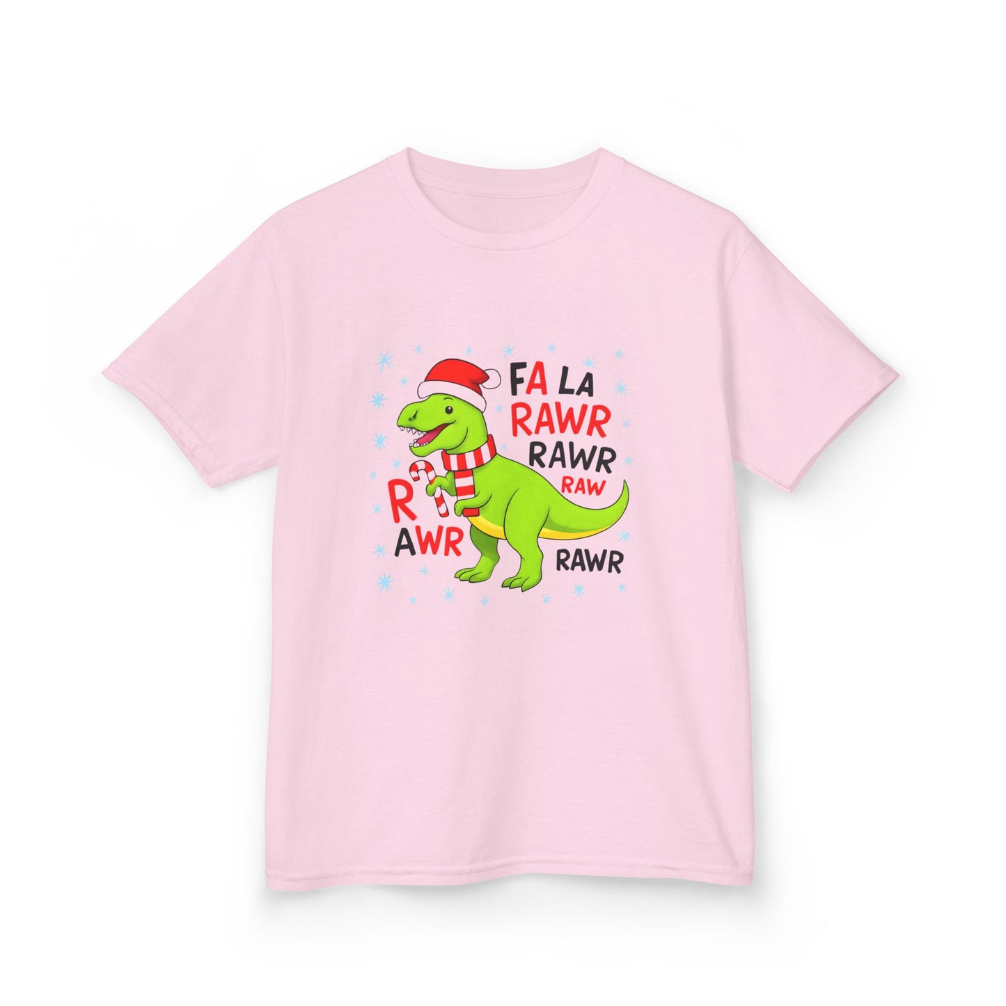 Holiday Dinosaur Kids Tee, Christmas Shirt, Fun Dinosaur T-Shirt, Kids Party Outfit, Cute Graphic Tee, Gift for Kids