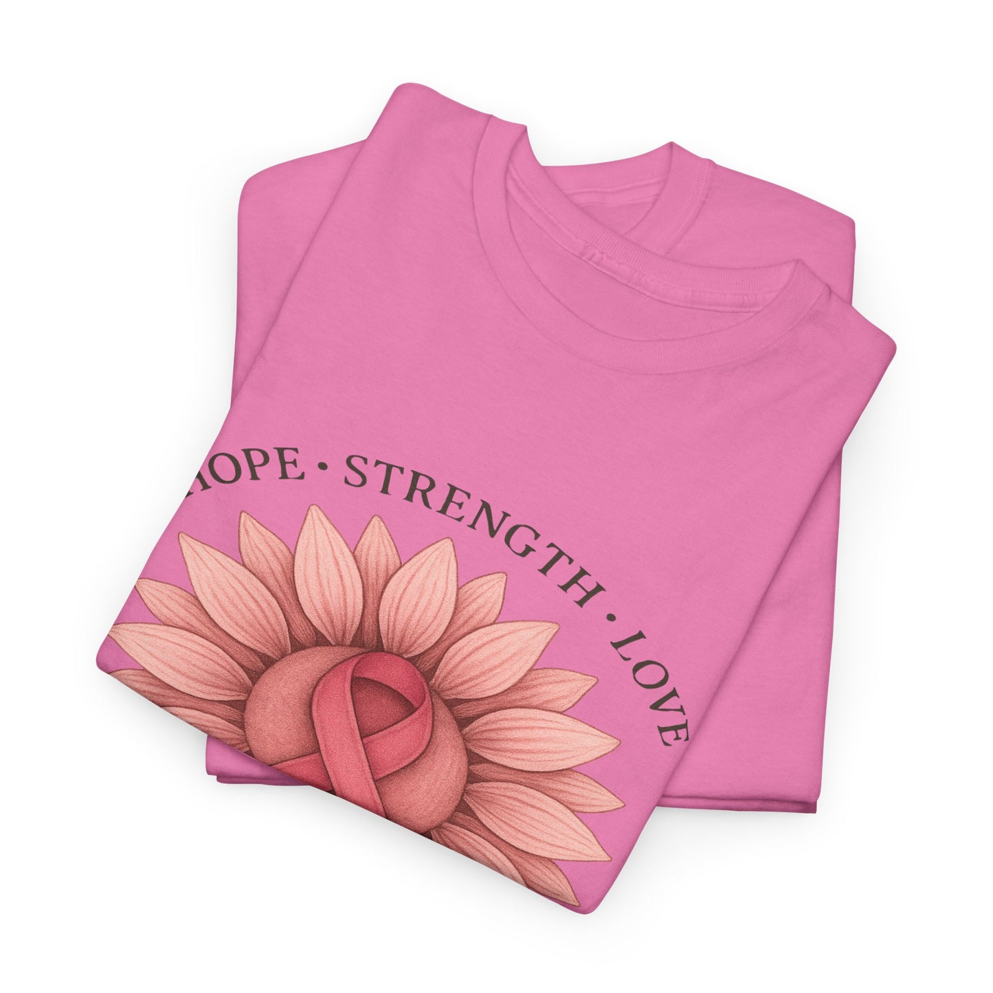 Hope Flower Breast Cancer Awareness Tee