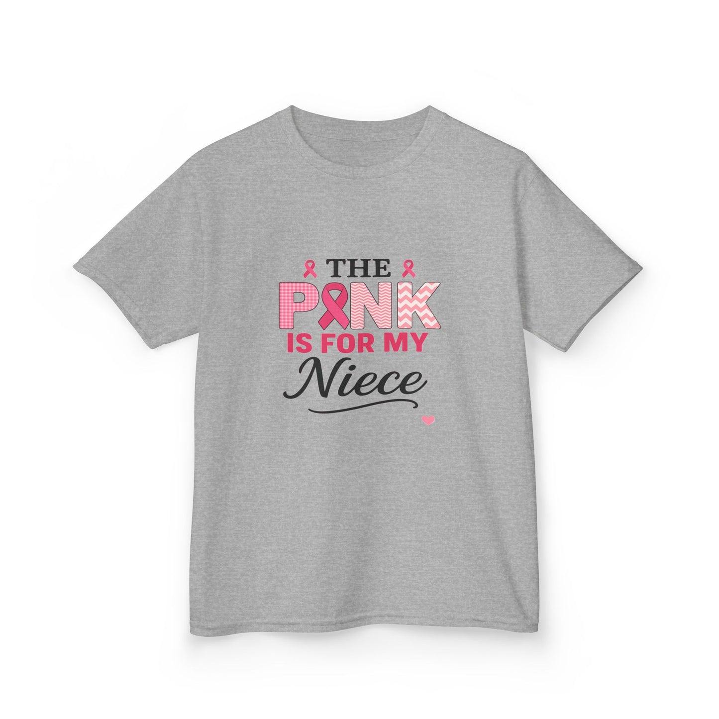 Pink Ribbon Niece Christmas Dino Tee