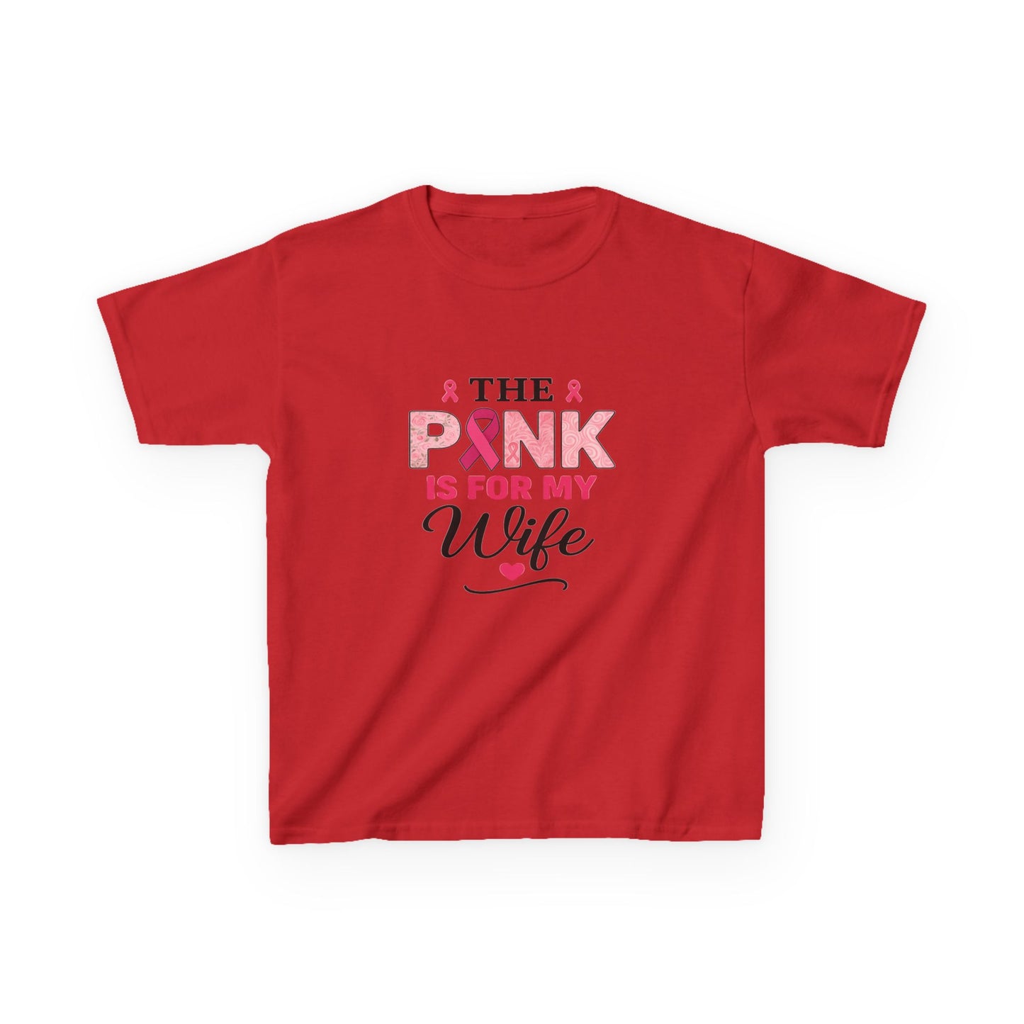 Pink Ribbon Wife Support Tee - Breast Cancer Awareness