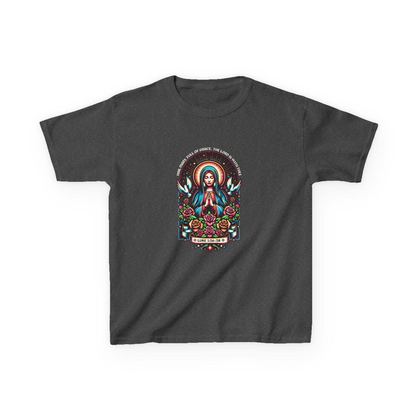 Virgin Mary Graphic Tee - Christmas Kids Shirt