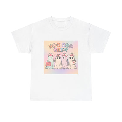 Boo Boo Crew Nurse Ghost T-Shirt – Cute Pastel Halloween Medical Tee