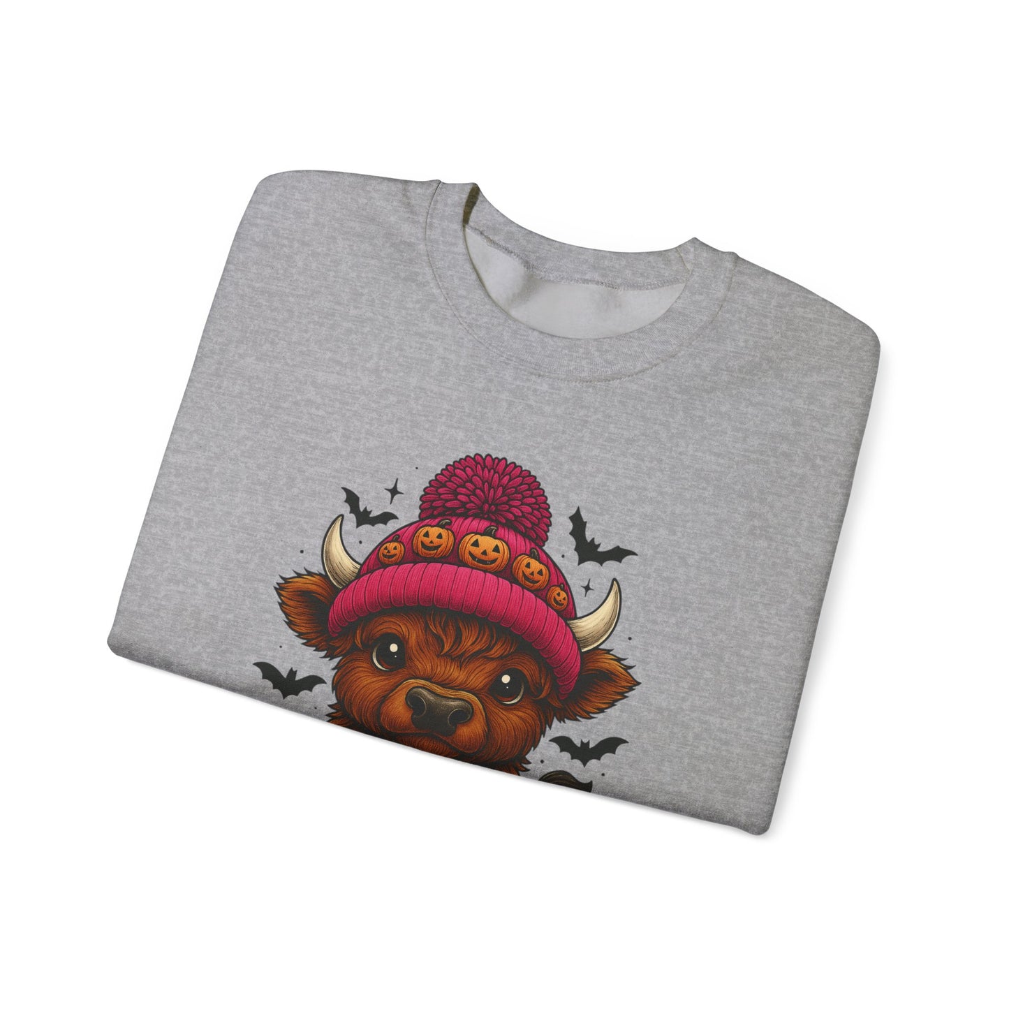 Highland Cow Halloween Sweatshirt - Cute Fall Vibes