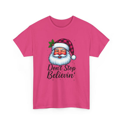Santa Believin' Pink Holiday Tee