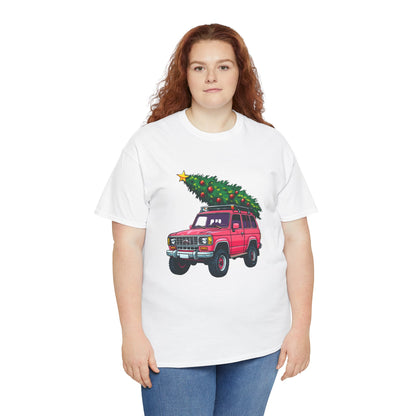 Pink SUV Christmas Tree Tee