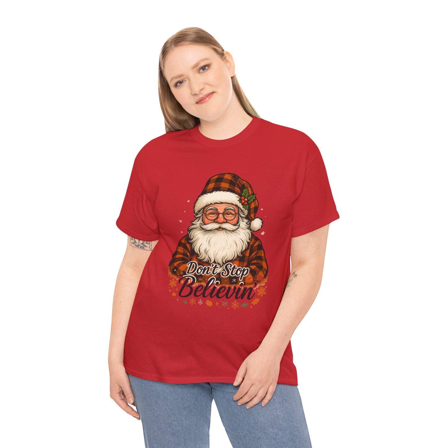 Santa Believes: Don't Stop Believin'  Tee