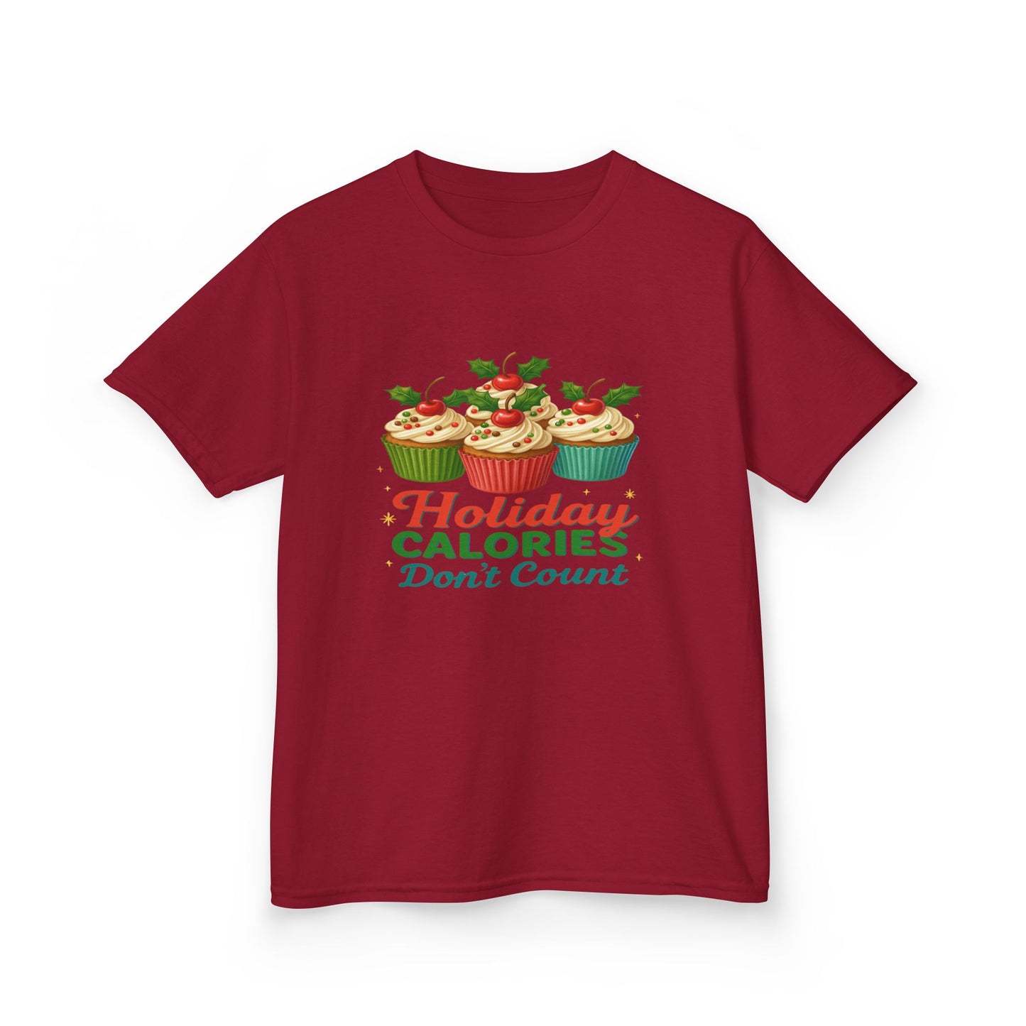Holiday Calories Don't Count Dino Cupcake Tee