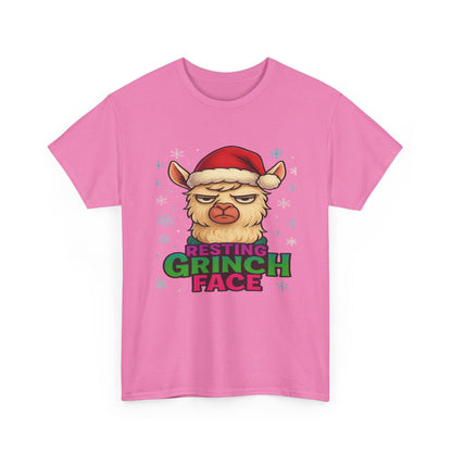 Grumpy Llama Face Christmas Tee