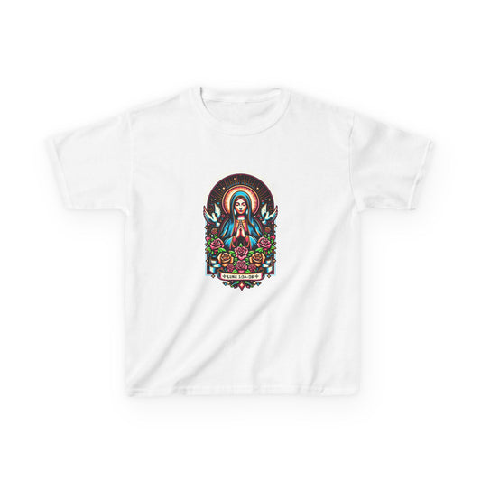 Virgin Mary Graphic Tee - Christmas Kids Shirt