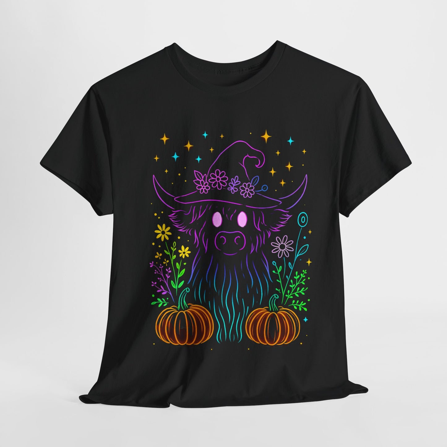 Highland Cow Witch Hat Tee