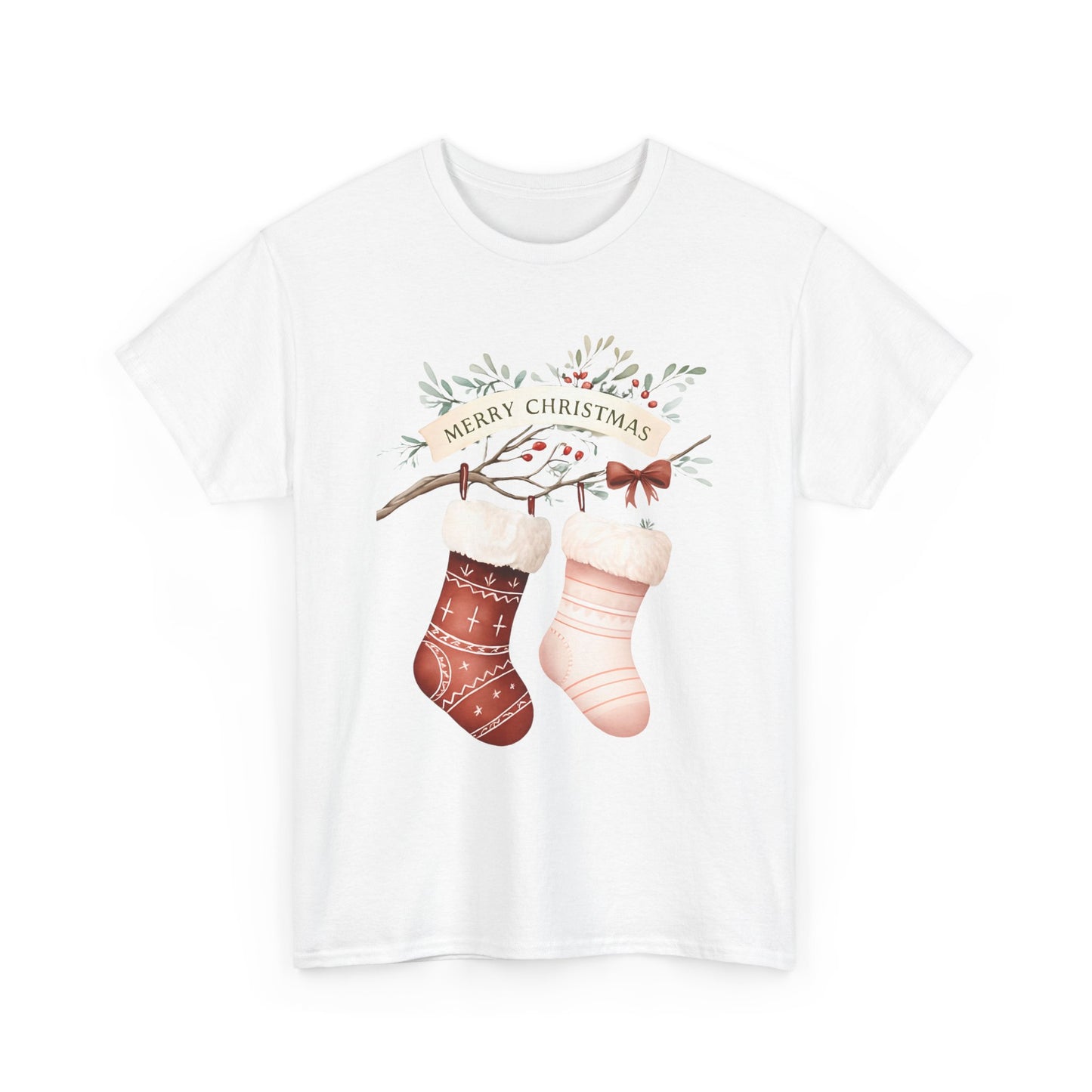 Merry Christmas Stocking Holiday Tee