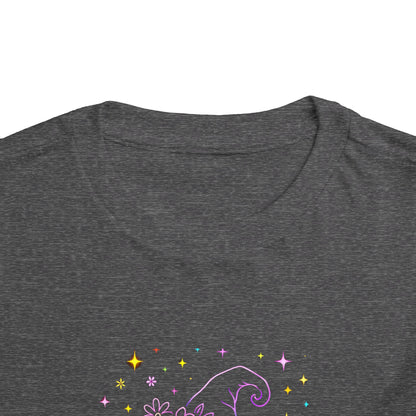 Toddler Halloween Tee - Witch Silhouette Floral Design