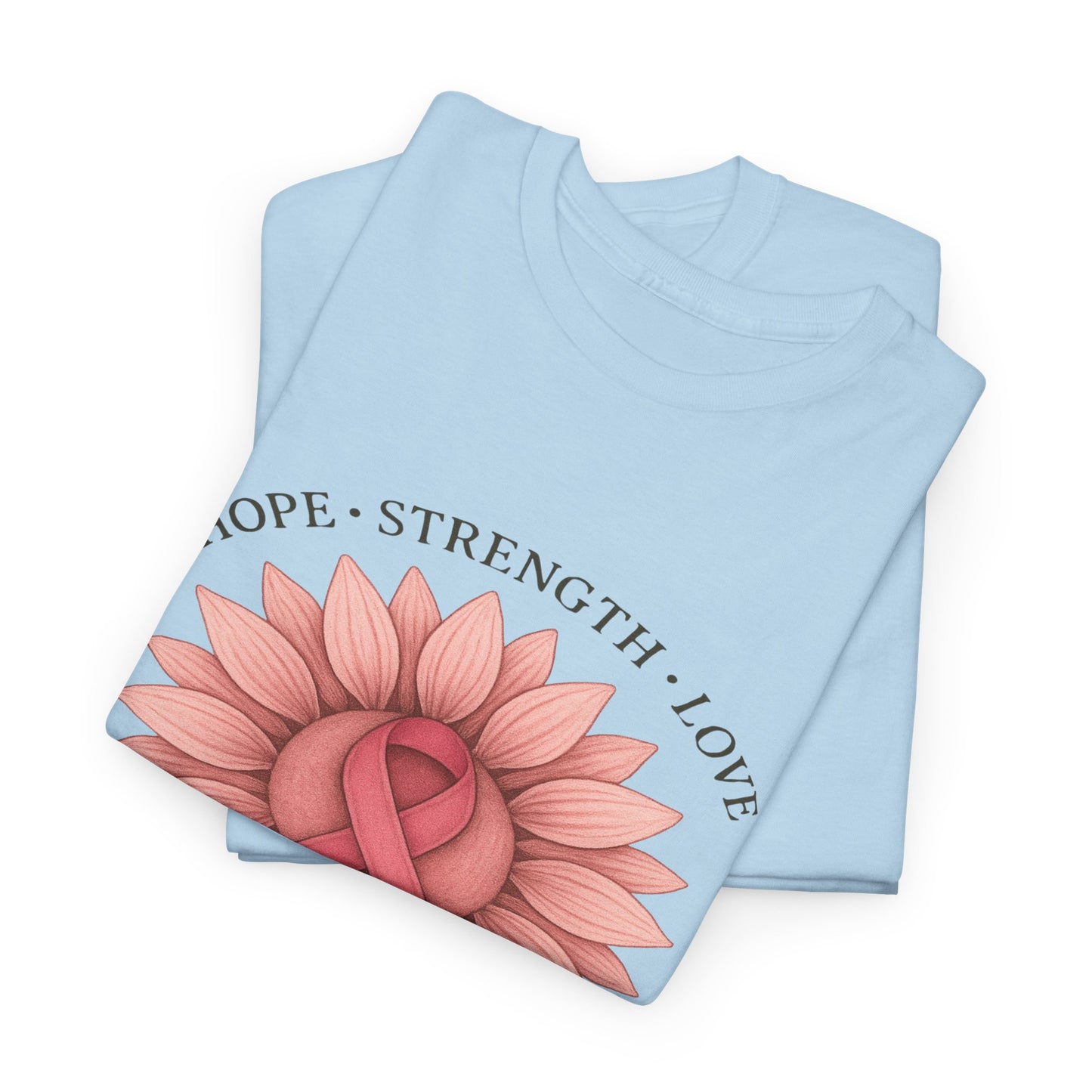Hope Flower Breast Cancer Awareness Tee