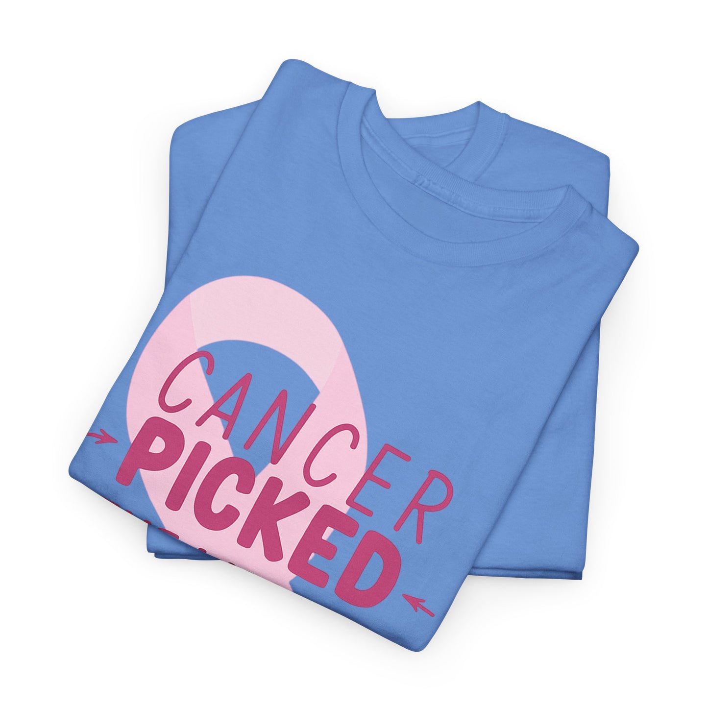 Cancer: The Wrong Picked Girl - Pink Ribbon Tee