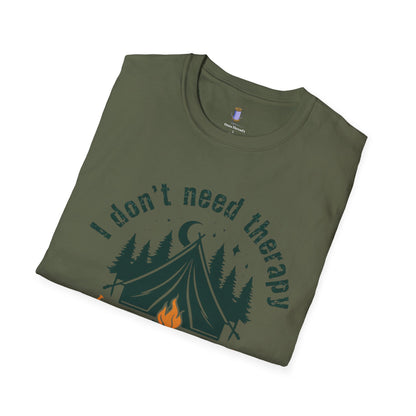 Camping Therapy Unisex T-Shirt | Outdoor Enthusiast Gift | Nature Lover Tee | Adventure Shirt | Camping Apparel