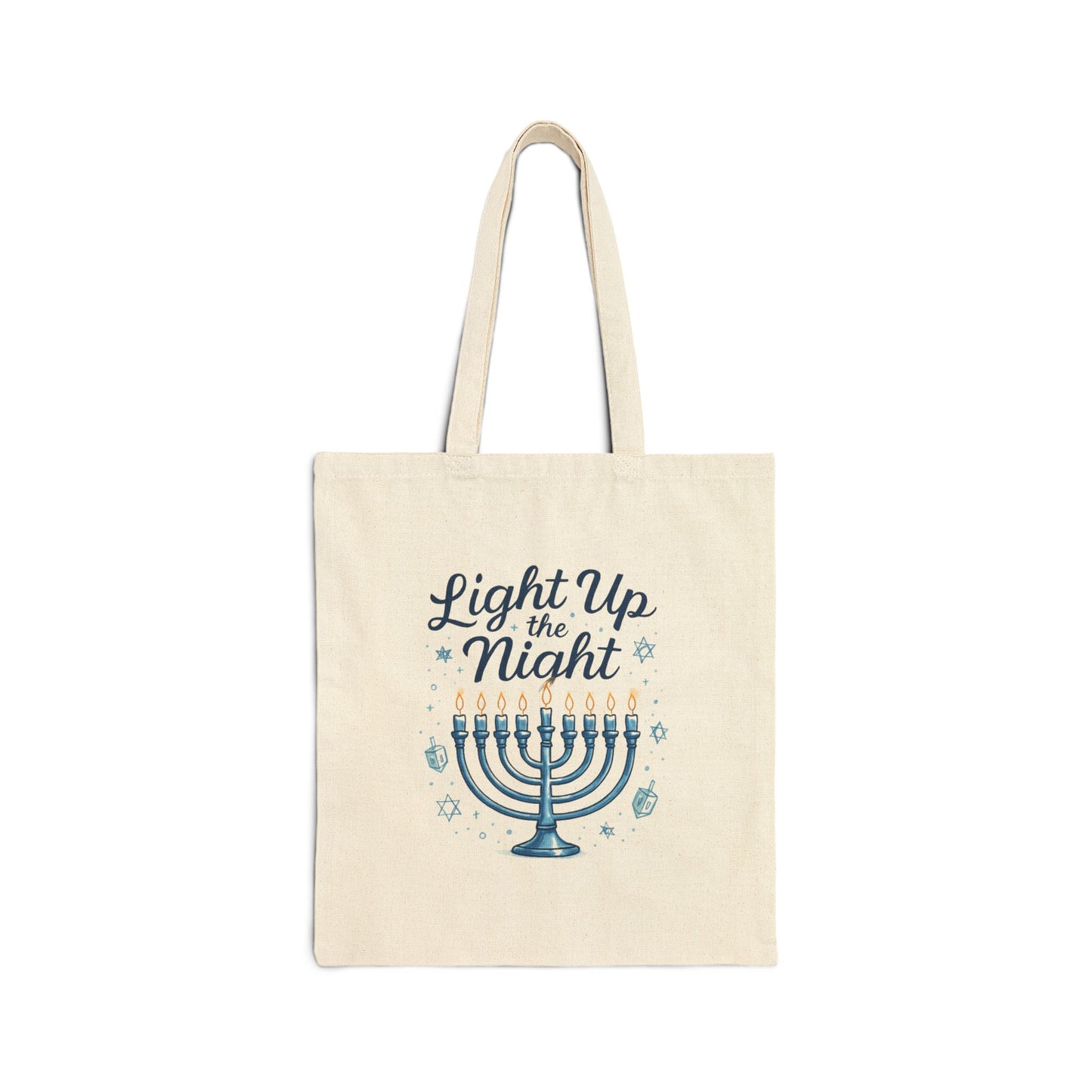 Let’s Light Up the Sky Hanukkah Tote Bag