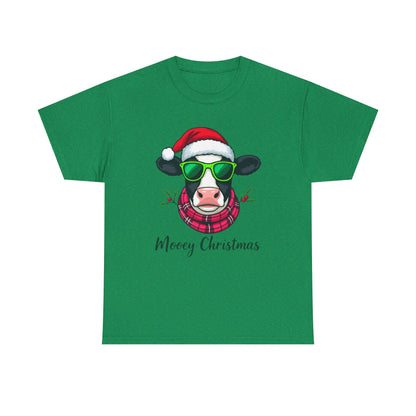 Moovey Christmas Cow Tee - Festive Holiday Cheer