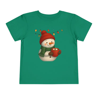 Snowman & Hot Chocolate Toddler Christmas Tee