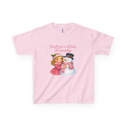 Kids Christmas Tee, Holiday T-shirt for Children, Cute Winter Gift, Frosty Snowman Design, Festive Family Photos