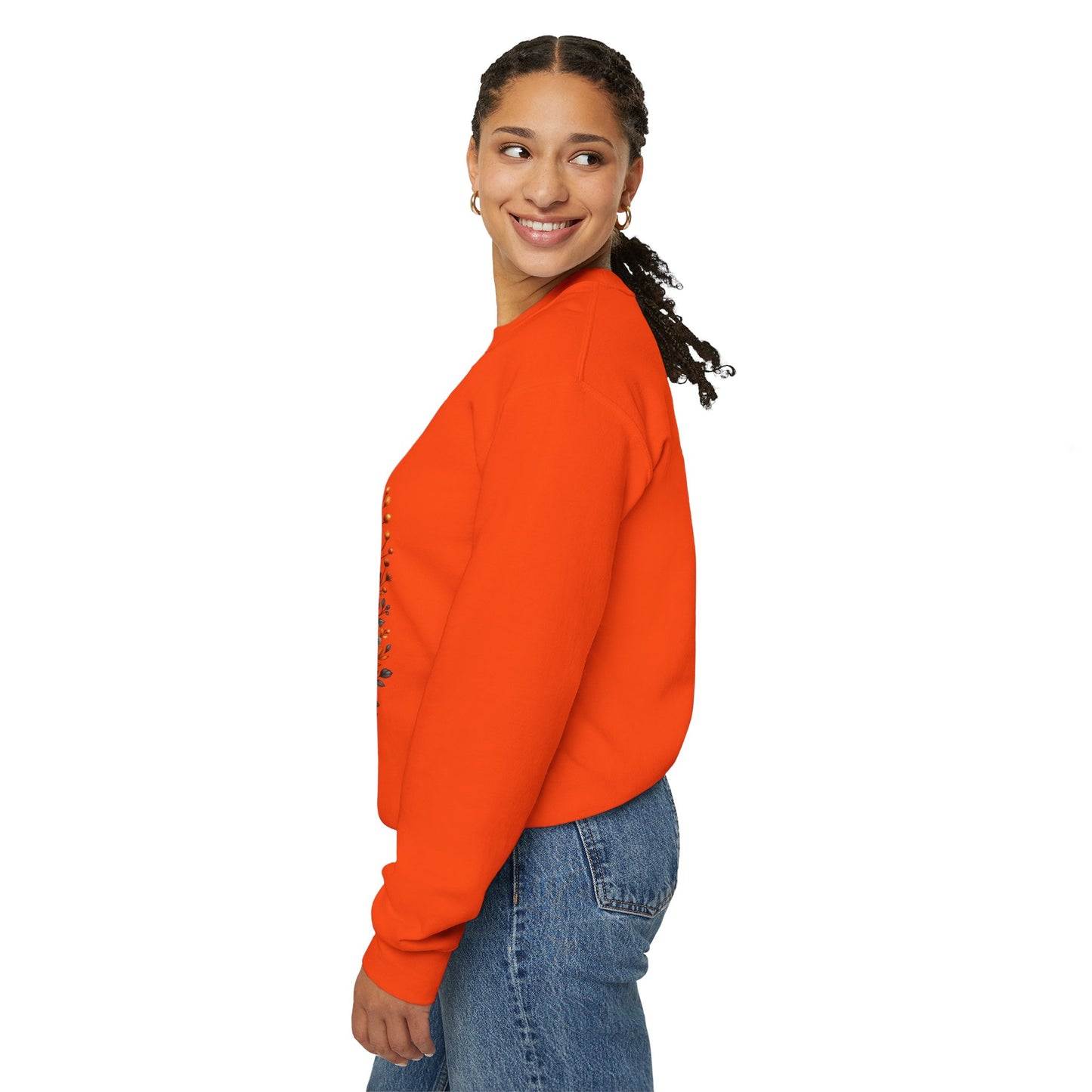 Cute Halloween Dog & Ghost Crewneck Sweatshirt