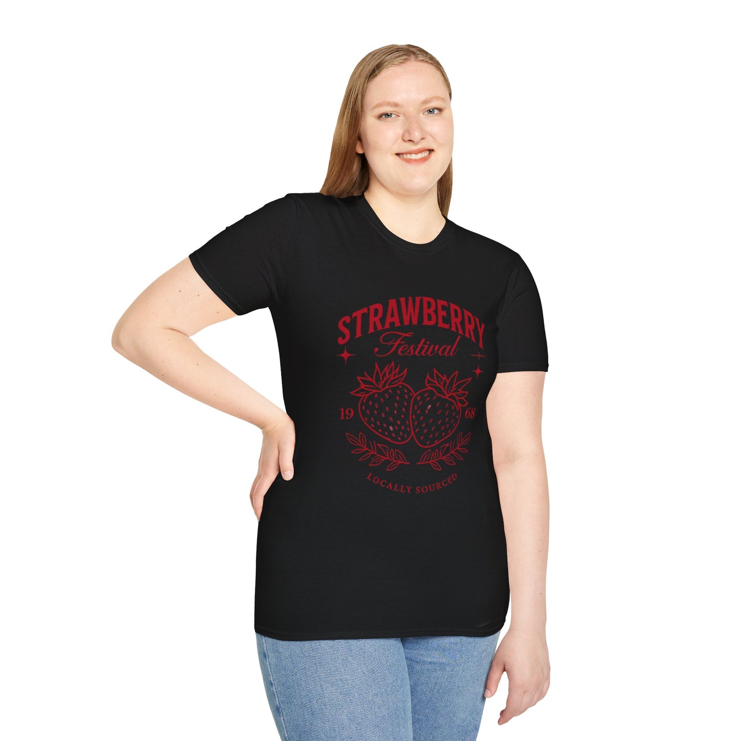Strawberry Festival Unisex T-Shirt, Vintage Berry Tee, Local Produce Shirt, Farmhouse Fashion, Summer Celebration Wear