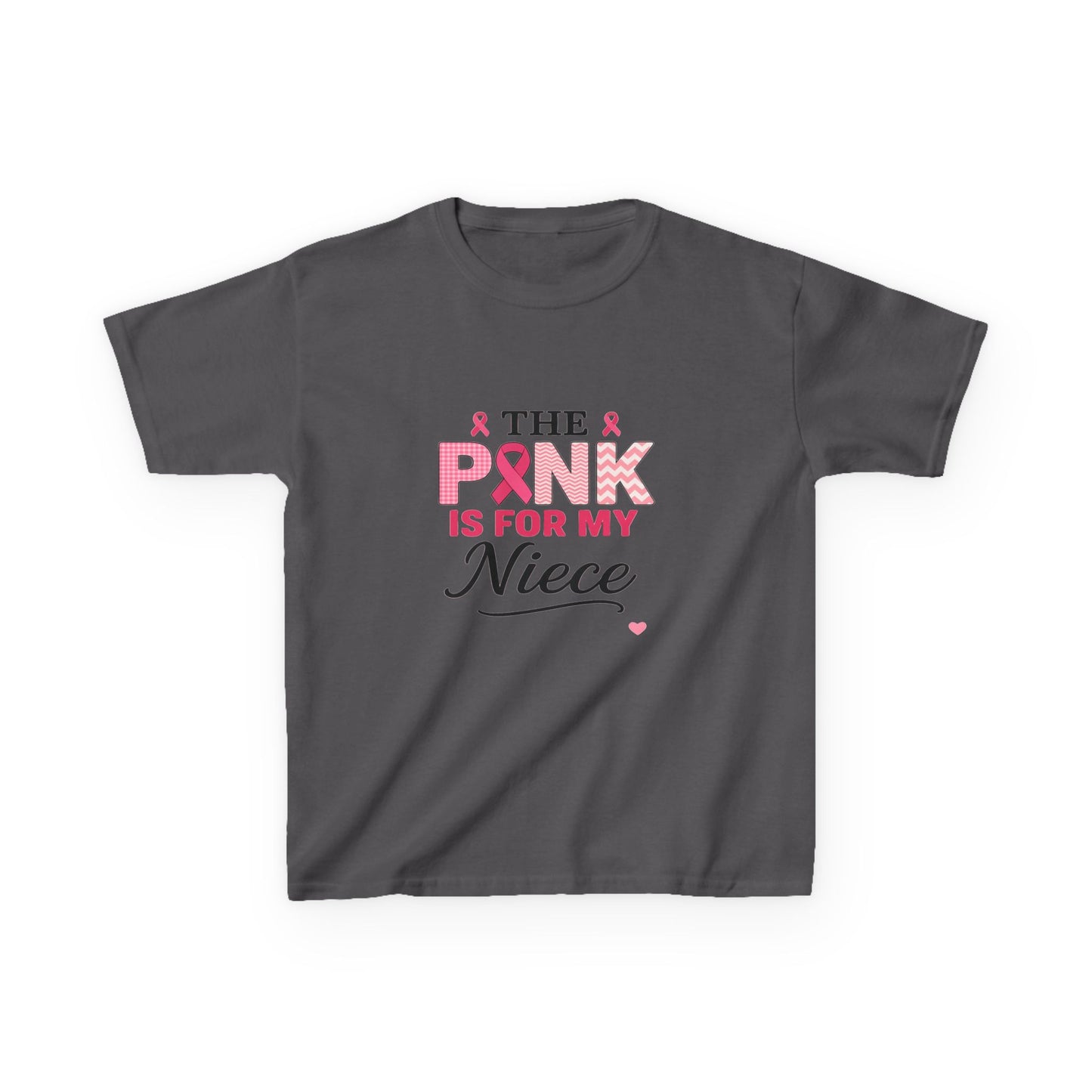 Pink Ribbon Niece Christmas Dino Tee