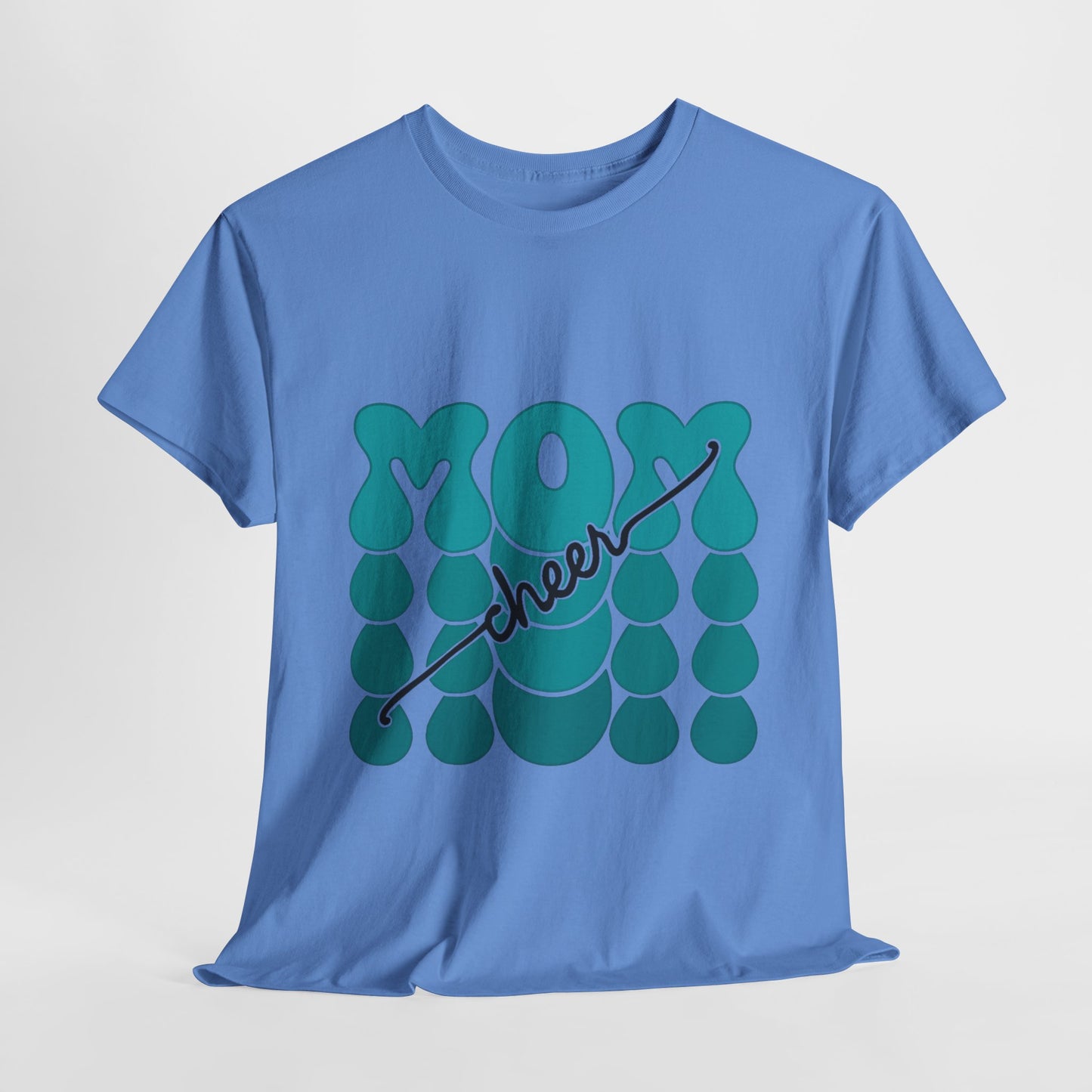 MOM Cheer – Turquoise Spirit Tee