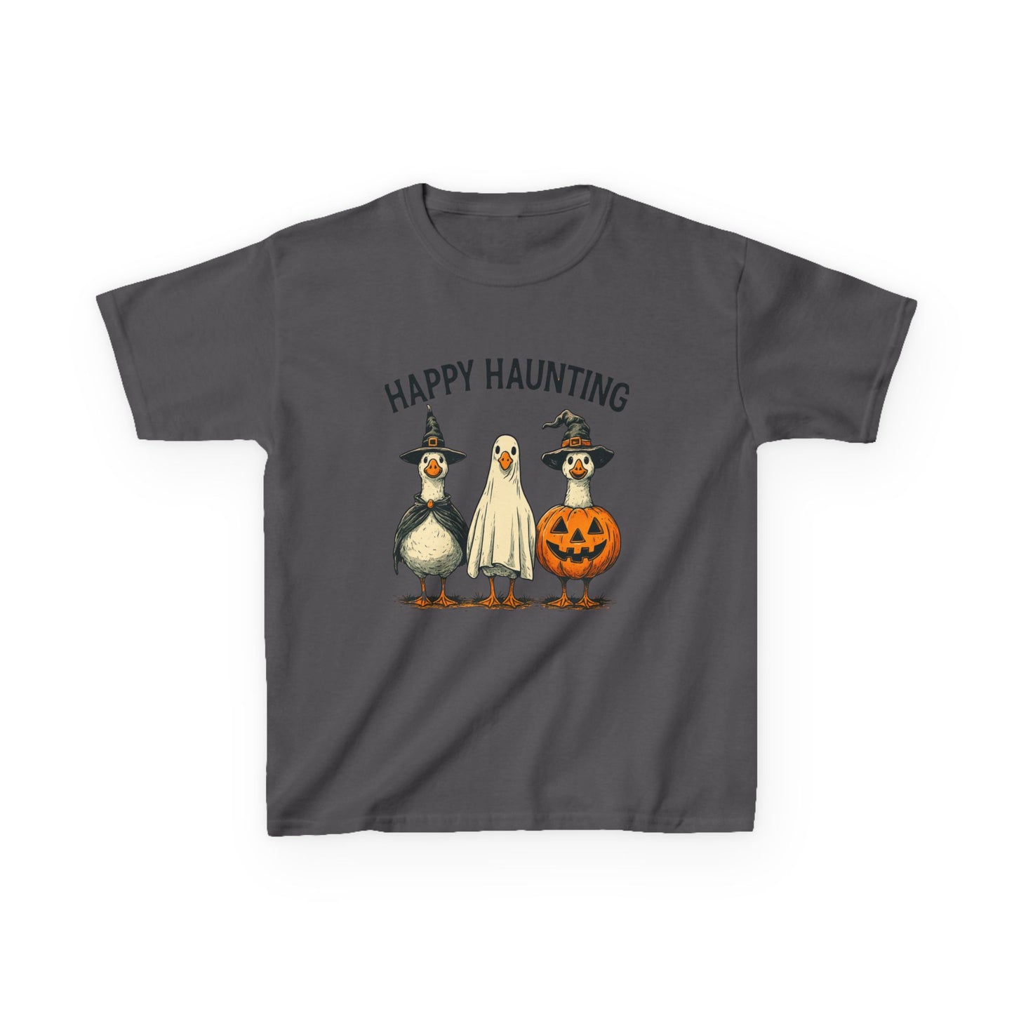Happy Haunting Goose Halloween Kids Tee