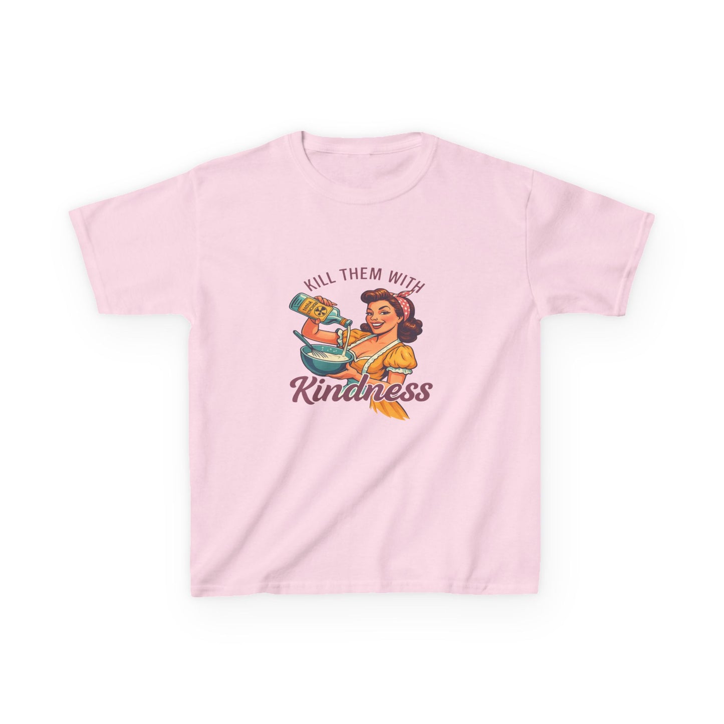 Radioactive Kindness: Funny Xmas Dinosaur Tee for Kids