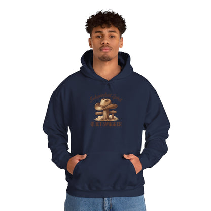 Quiet Swagger Hoodie – "Independent Spirit" Cowboy Hat Graphic Pullover