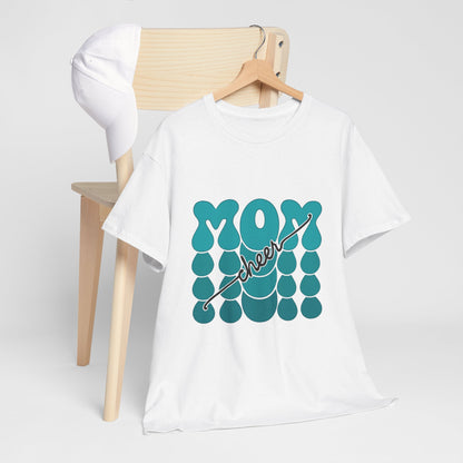 MOM Cheer – Turquoise Spirit Tee