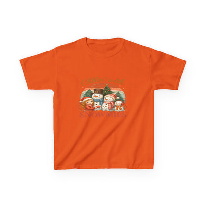 Chillin' with Snowmies Kids Christmas Tee