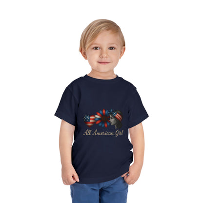 All American Girl Heart & Flower Tee