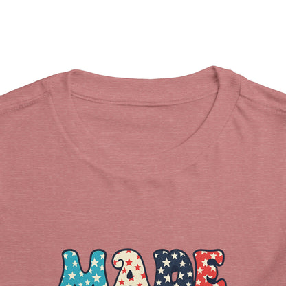 Toddler Tee Vintage Made in USA Retro Smiley Peace Sign Star Design