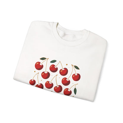 Cherry Bomb Crewneck Sweatshirt — Retro Cherry Graphic Pullover