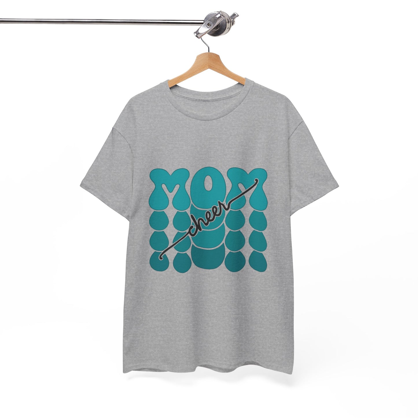 MOM Cheer – Turquoise Spirit Tee