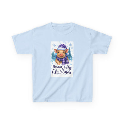 Jolly Pig Christmas Tee - Kids Holiday Shirt