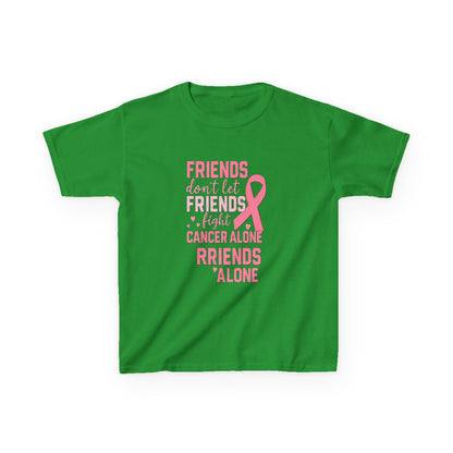 Friends Fight Cancer Alone Tee - Pink Ribbon Kids Shirt