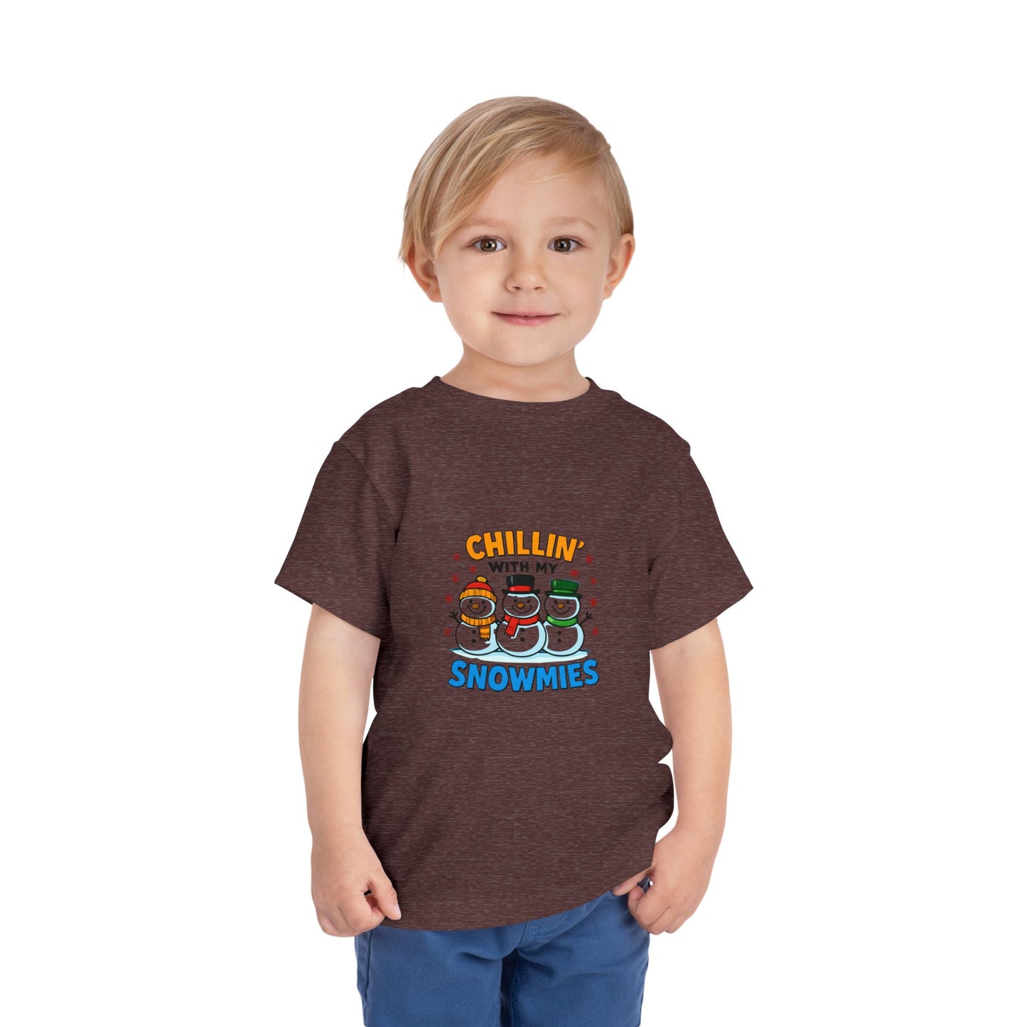 Chillin' with My Snowmies Toddler Christmas Tee