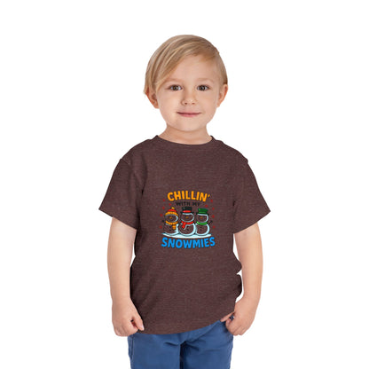 Chillin' with My Snowmies Toddler Christmas Tee