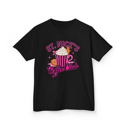 St. Nick's Coffee Club Dinosaur Tee - Holiday Fun!