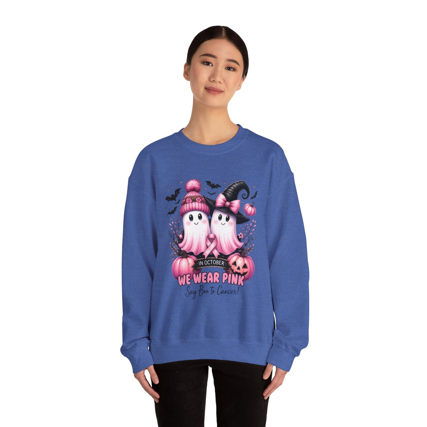 Boo-tiful Breast Cancer Awareness Halloween Crewneck