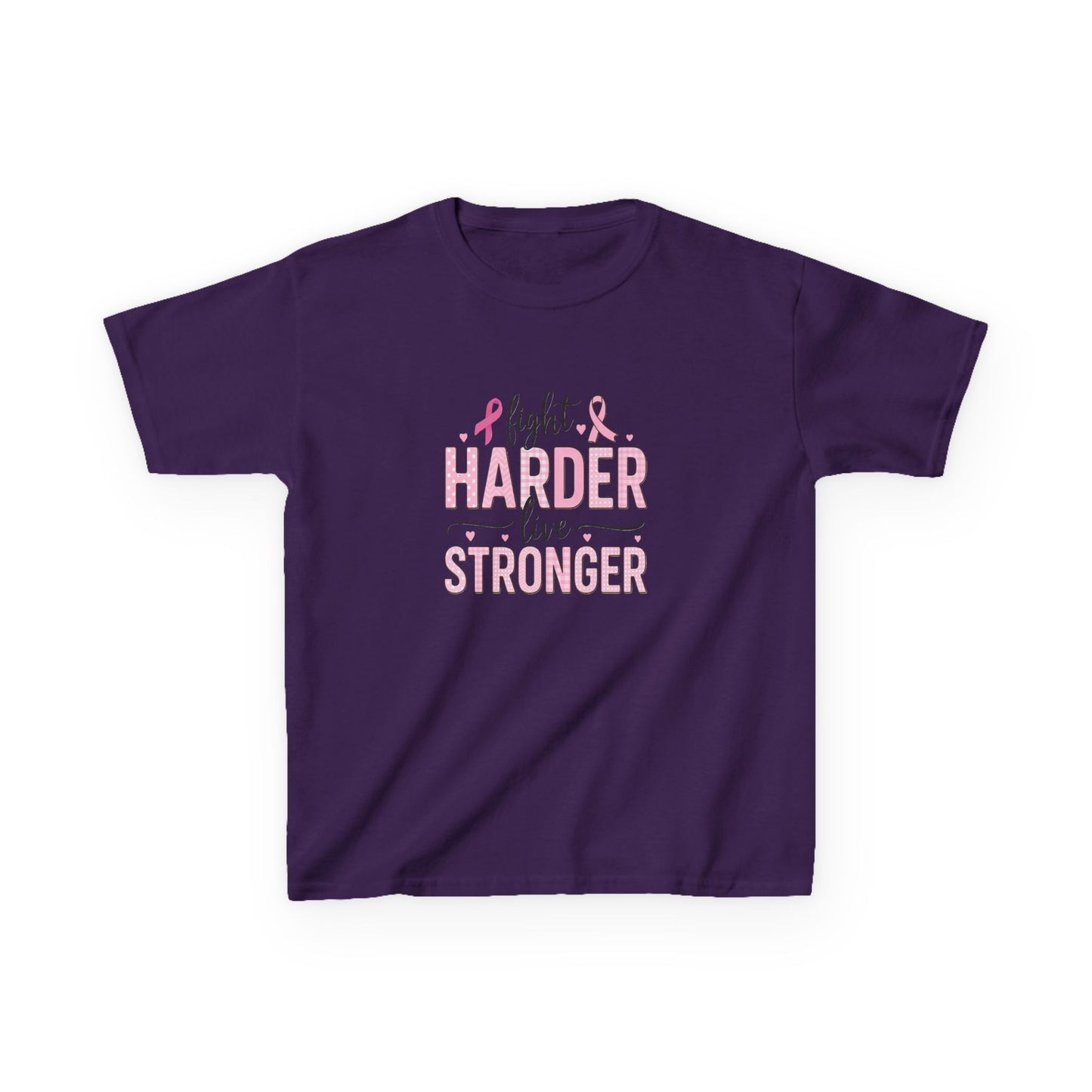 Fight HARDER Live STRONGER - Breast Cancer Awareness Tee
