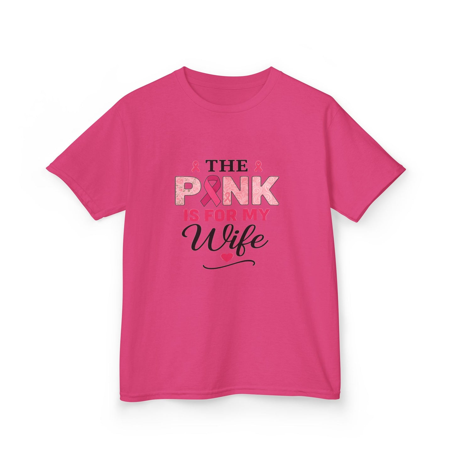 Pink Ribbon Wife Support Tee - Breast Cancer Awareness