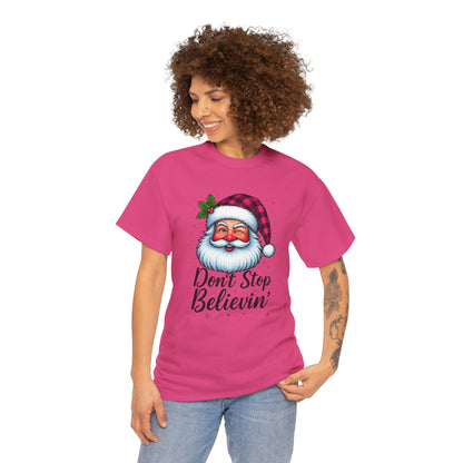 Santa Believin' Pink Holiday Tee
