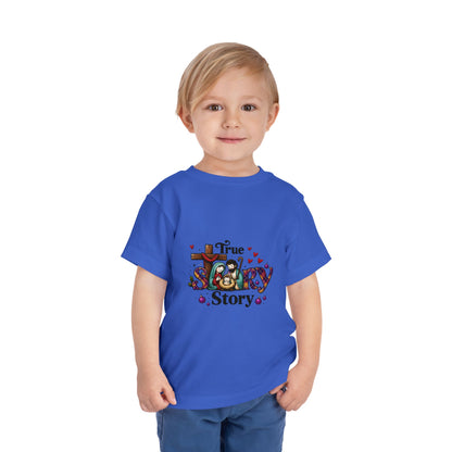 True Story Nativity Toddler Christmas Tee