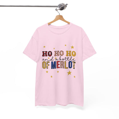 HO HO HO & Merlot Christmas Tee