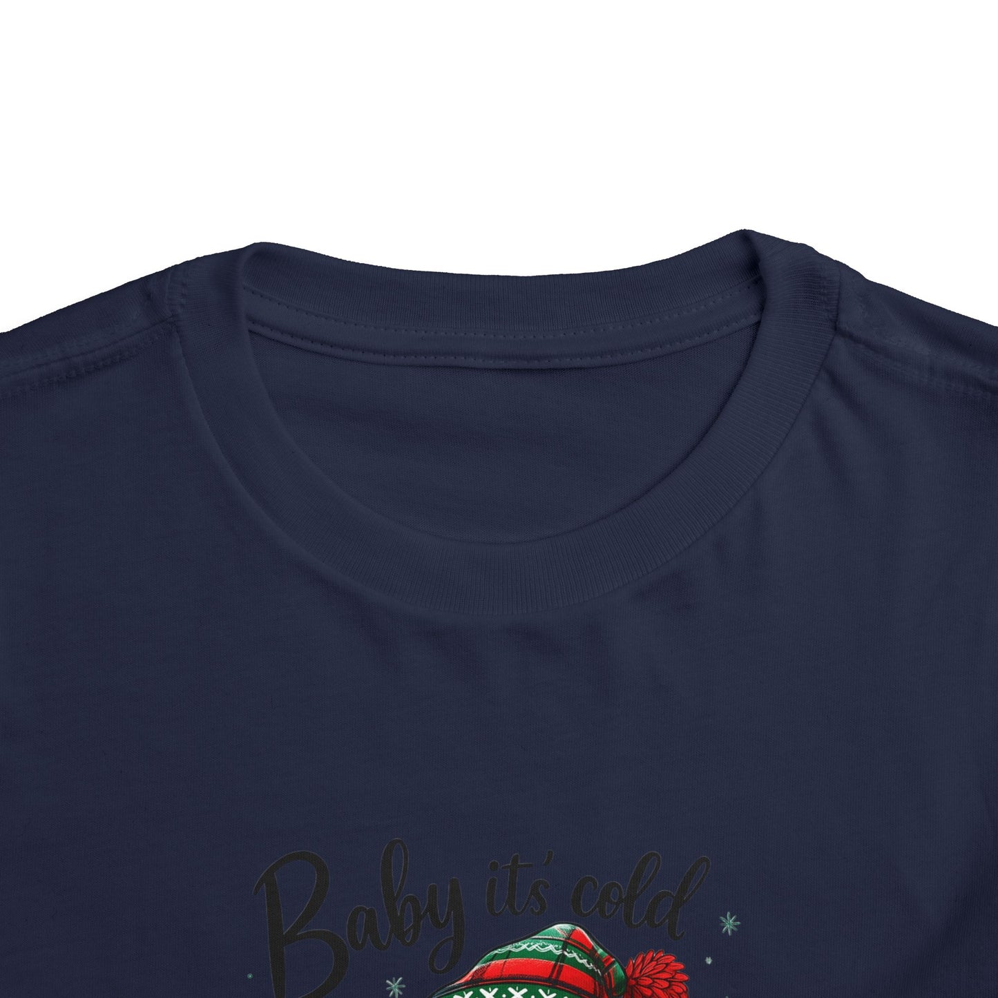 Baby It's Cold Outside Snowman Toddler Christmas Tee