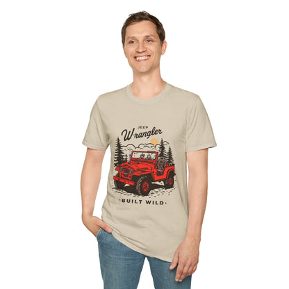 Jeep Wrangler Adventure Tee, Summer T-Shirt, Outdoor Enthusiast Gift, Camping Shirt, Road Trip Apparel, Vintage Jeep Design