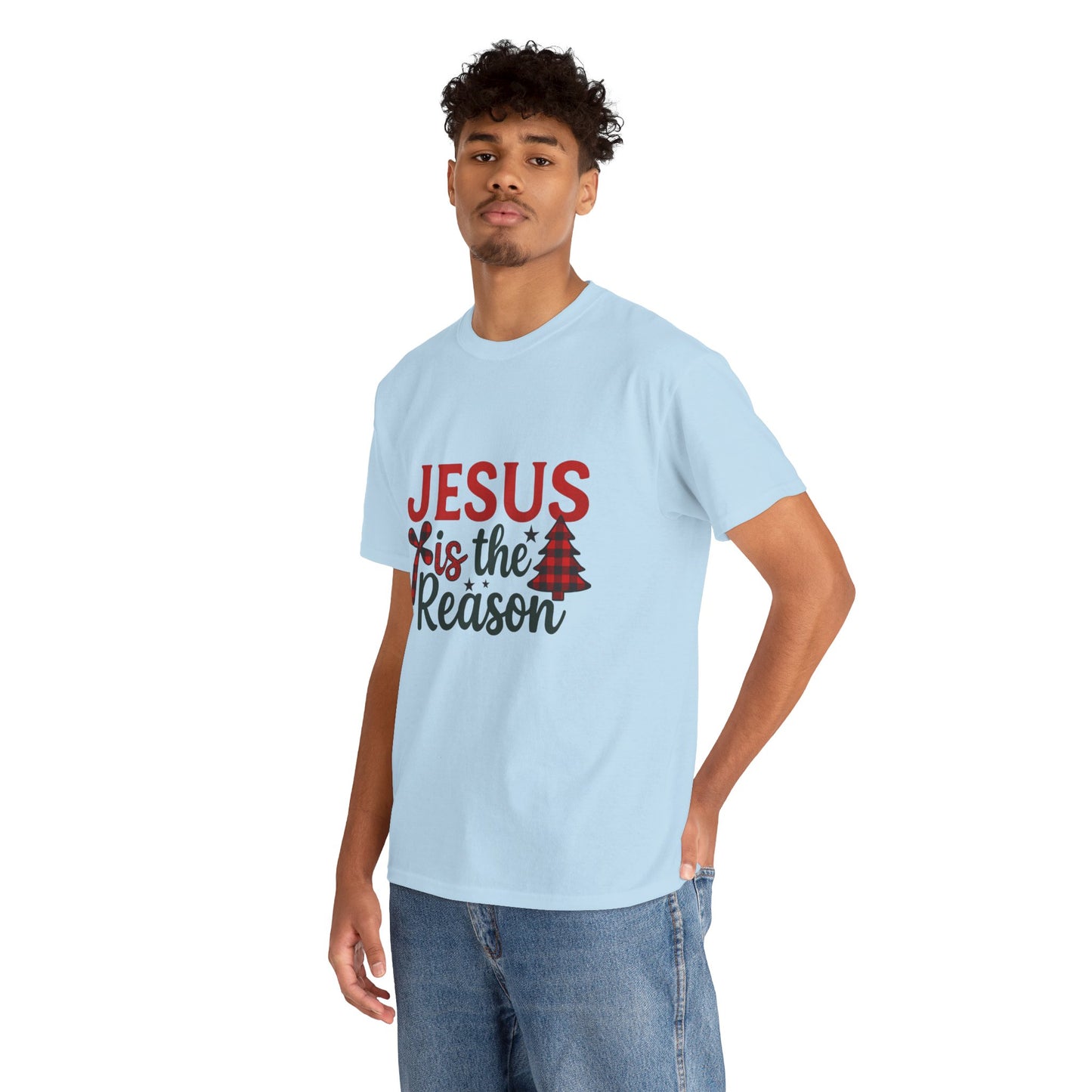 Jesus is the Reason Christmas Tee - Faith-Based Holiday Gift